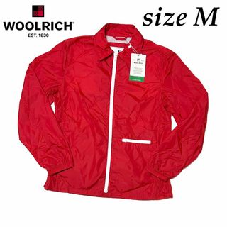 ウールリッチ(WOOLRICH)の新品　Ｍサイズ　ウールリッチ　ディープ シックス　ウインドブレーカー　レッド　赤(ナイロンジャケット)