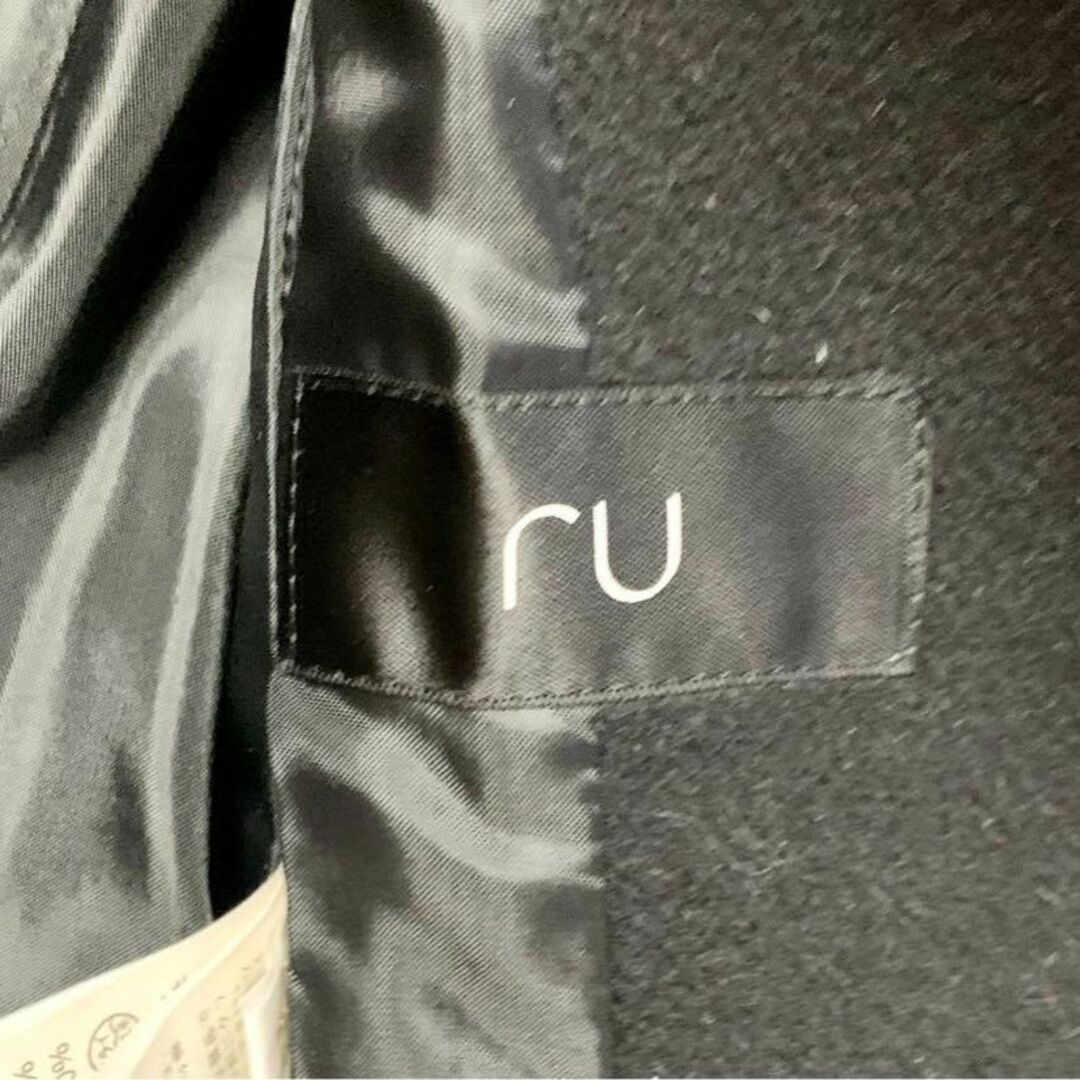アールユー(ru) ロングコート フォックスファー アンゴラ混