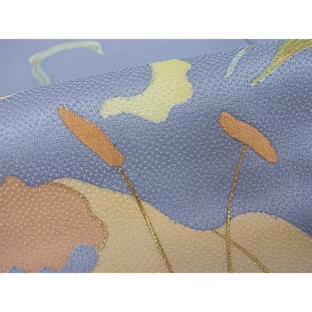平和屋1□極上 ジャパンオートクチュール 渡辺雪三郎 訪問着 刺繍 百合