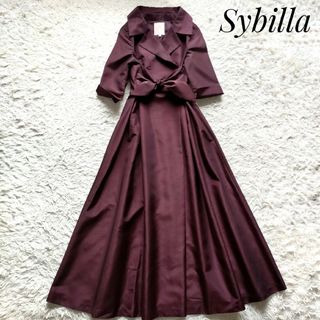 シビラ(Sybilla)の【Sybilla】ウエストリボンロングワンピース 40 結婚式 パーティ(ロングワンピース/マキシワンピース)