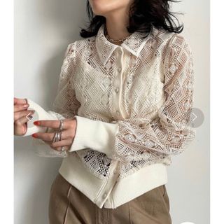 最終値下げ！【AMERI】UNDRESSED LACE CUFFS BLOUSE