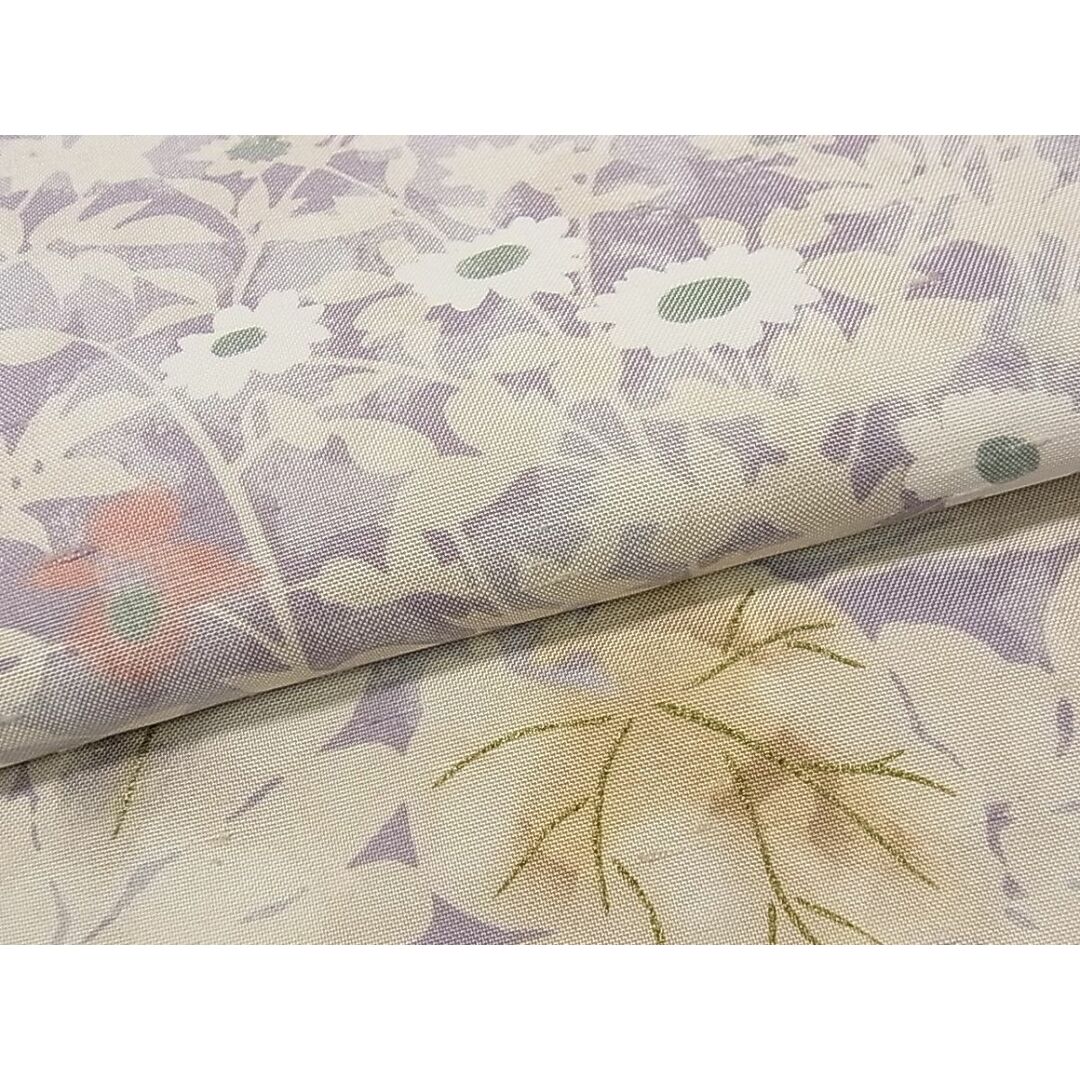平和屋1□極上 石川県指定無形文化財 牛首紬 白山工房 手織り 角印