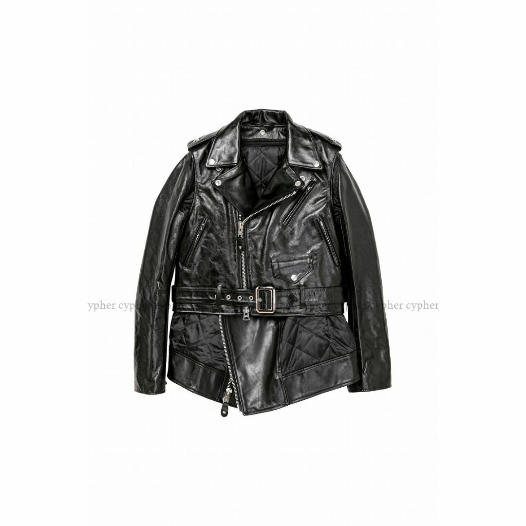 3 新品 22AW サカイ ショット レザー ブルゾン ライダース ジャケット