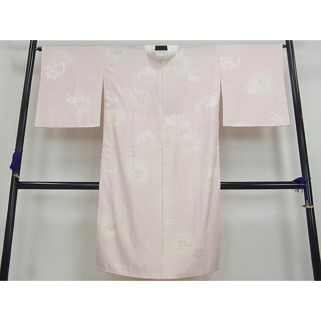 平和屋1□極上 長襦袢 無双仕立て 草花文 逸品3s3505