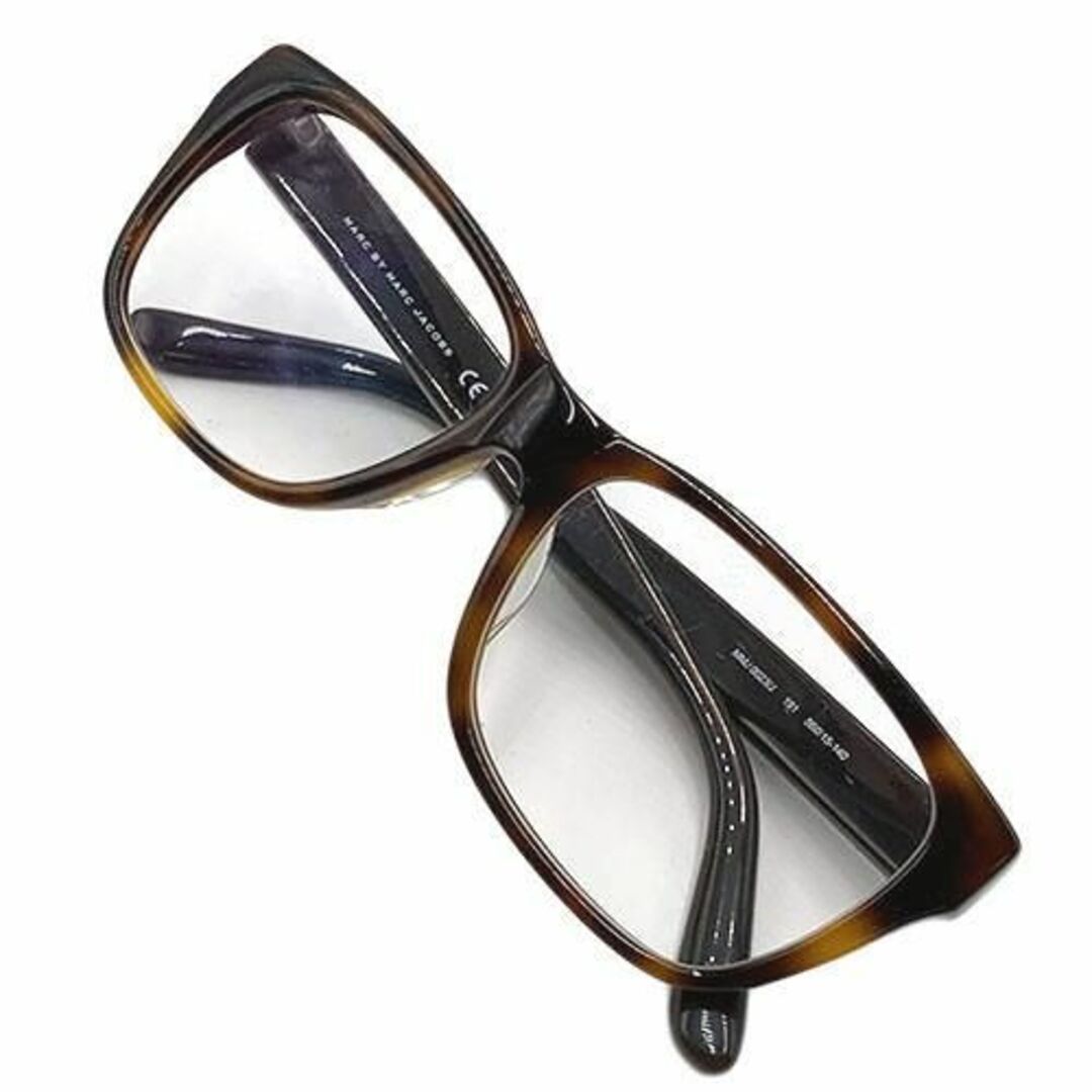 MARC JACOBS(マークジェイコブス)の中古 マークジェイコブズ 眼鏡 MMJ0023/J MARC JACOBS プラスチック 度なし眼鏡 伊達メガネ ブラウン レディース 00770 レディースのファッション小物(サングラス/メガネ)の商品写真