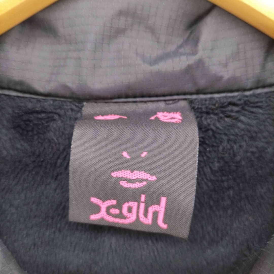 X-girl(エックスガール)のX-girl(エックスガール) 裏ボア ロゴワッペン コーチジャケット アウター レディースのジャケット/アウター(ナイロンジャケット)の商品写真