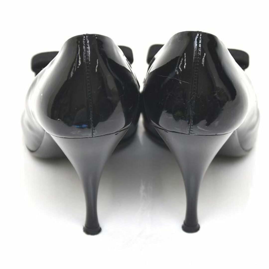 美品♪フェラガモ ヴァラリボン エナメル パンプス 6.5C(約23.5-24-
