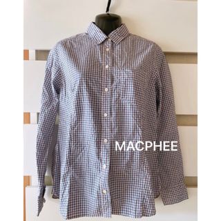 マカフィー(MACPHEE)のマカフィー　MACPHEE　シワ加工　チェックシャツ　コットン100%(シャツ/ブラウス(長袖/七分))