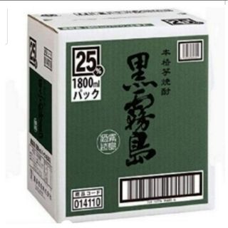 Ys612  黒霧島 芋 25度 1.8Lパック   ６本(焼酎)