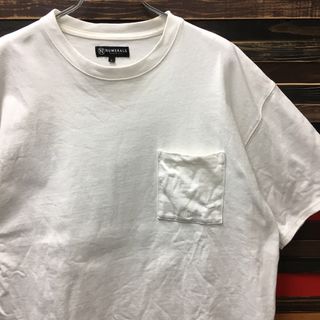 ヌメラルズ(NUMERALS)のヌメラルズ NUMERALS Tシャツ カットソー L 白 古着 (Tシャツ/カットソー(半袖/袖なし))