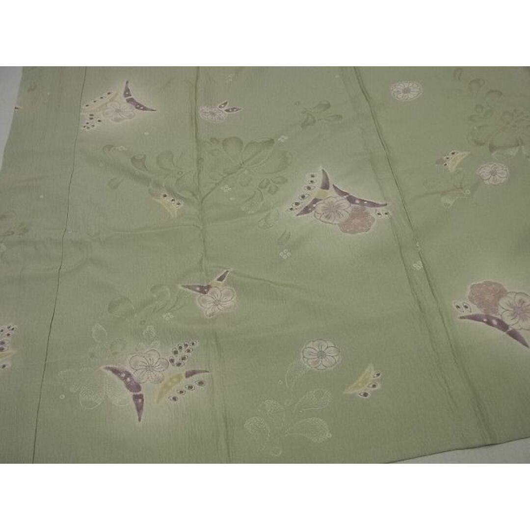 平和屋1□極上 長襦袢 無双仕立て 辻が花 半衿刺繍 やまと誂製 逸品