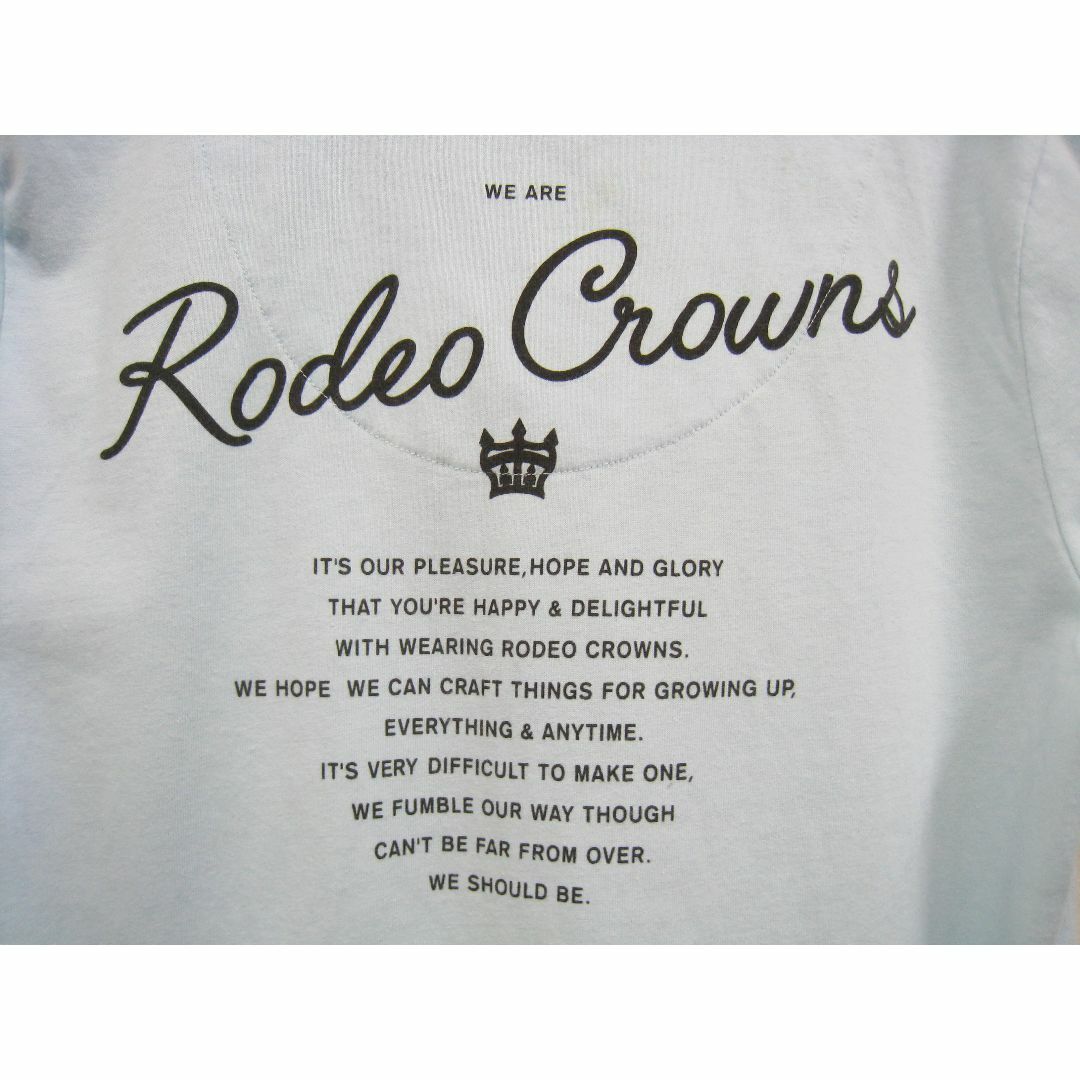 RODEO CROWNS(ロデオクラウンズ)のロデオクラウンズ◆Vネック Tシャツ フラプリント ポケット付き レディース F レディースのトップス(Tシャツ(半袖/袖なし))の商品写真