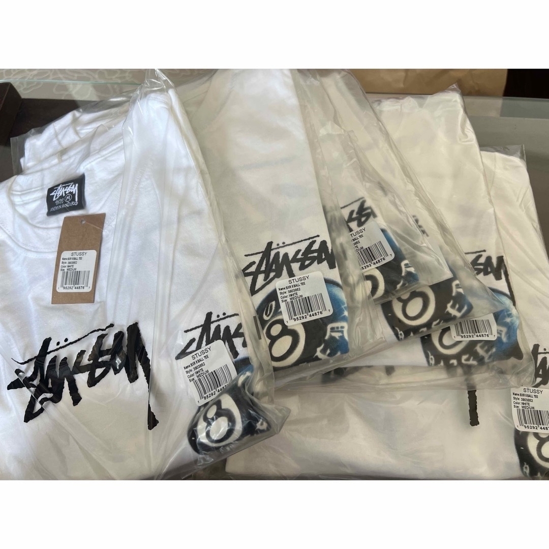 STUSSY - Stussy Born x Raised 8 Ball Tee white XLの通販 by 女性