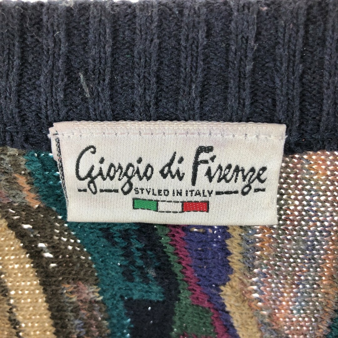 Giorgio di Firenze 総柄 コットンニットセーター メンズXL /eaa367251