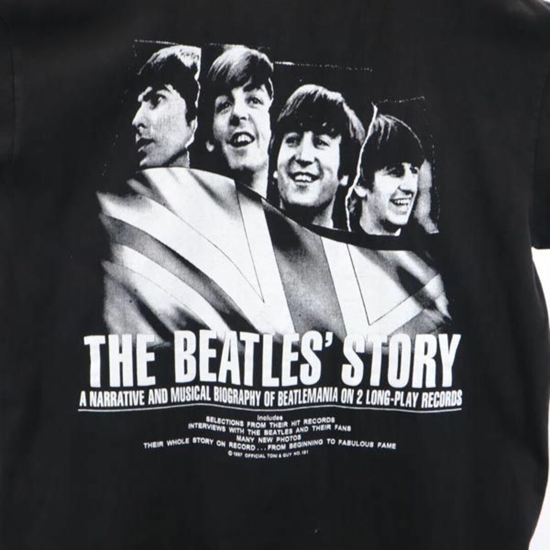 ビートルズ 90s オールド バンT 半袖 Tシャツ ブラック The Beatles 両面プリント メンズ   【230904】 メール便可