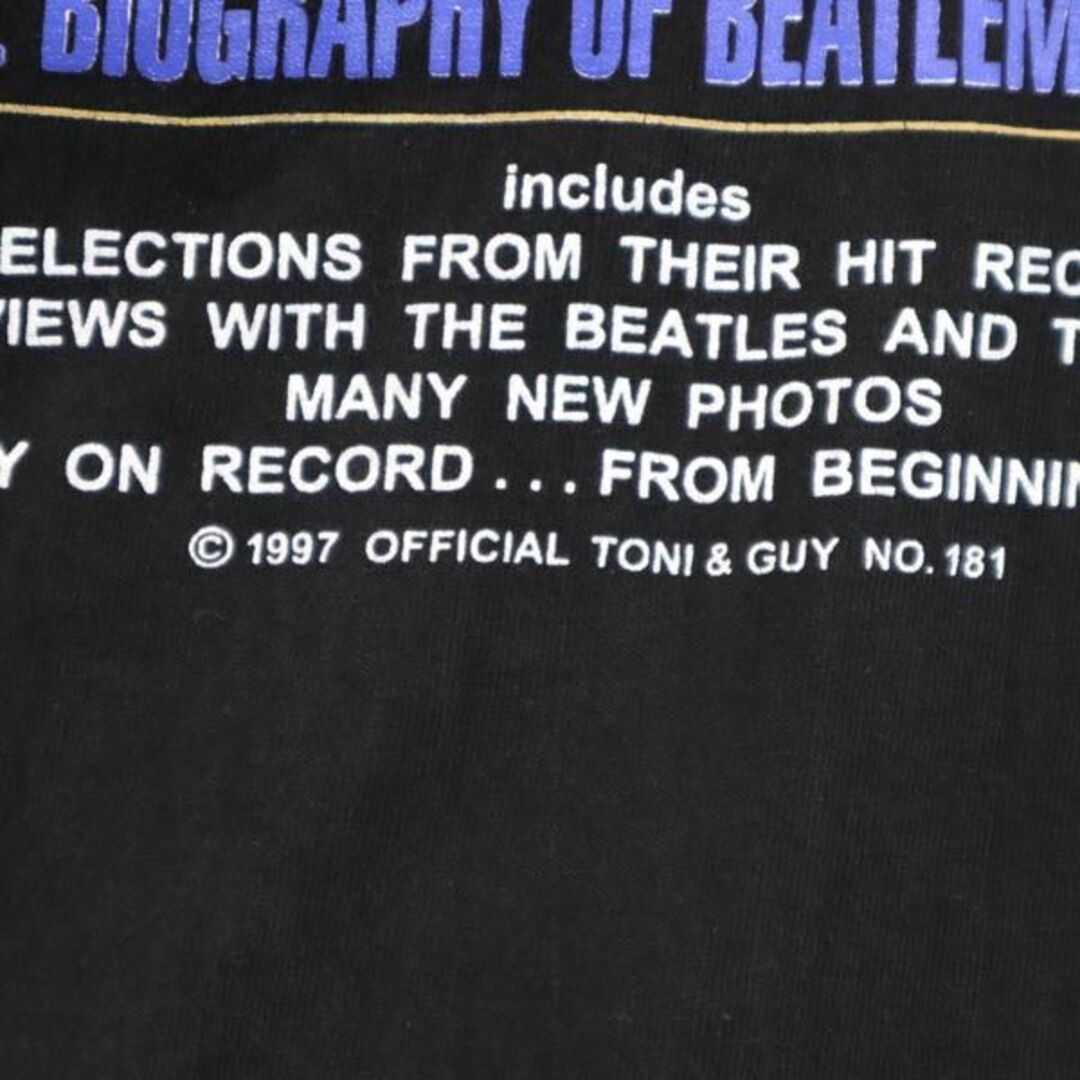ビートルズ 90s オールド バンT 半袖 Tシャツ ブラック The Beatles 両面プリント メンズ 【中古】 【230904】 メール便可