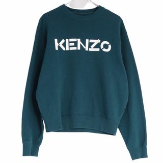 ケンゾー(KENZO)のケンゾー KENZO スウェット トレーナー ロングスリーブ ロゴプリント トップス メンズ S グレー(スウェット)