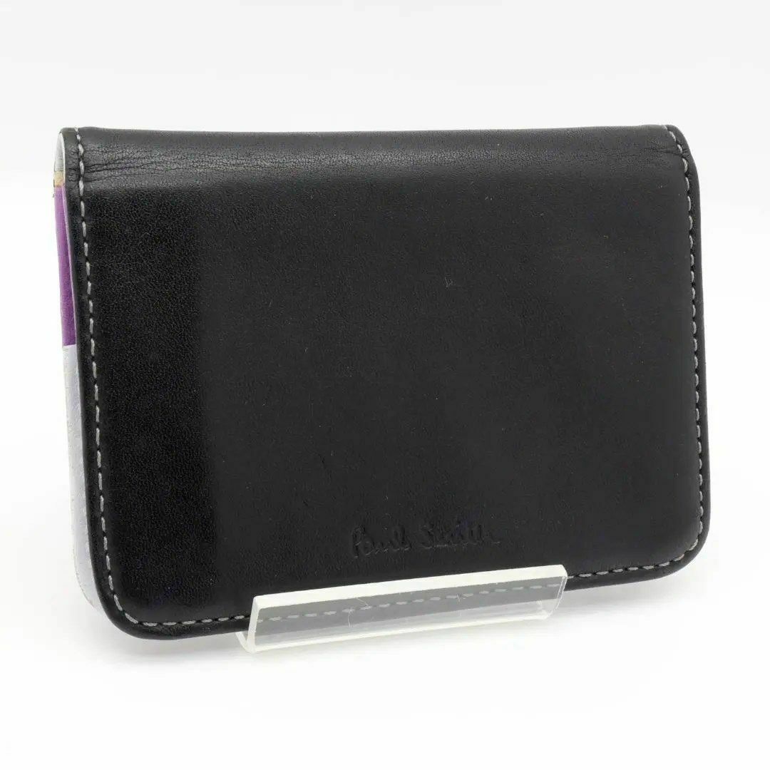 Paul Smith - 《一点物》Paul Smith 定期入れ ブラック パープル