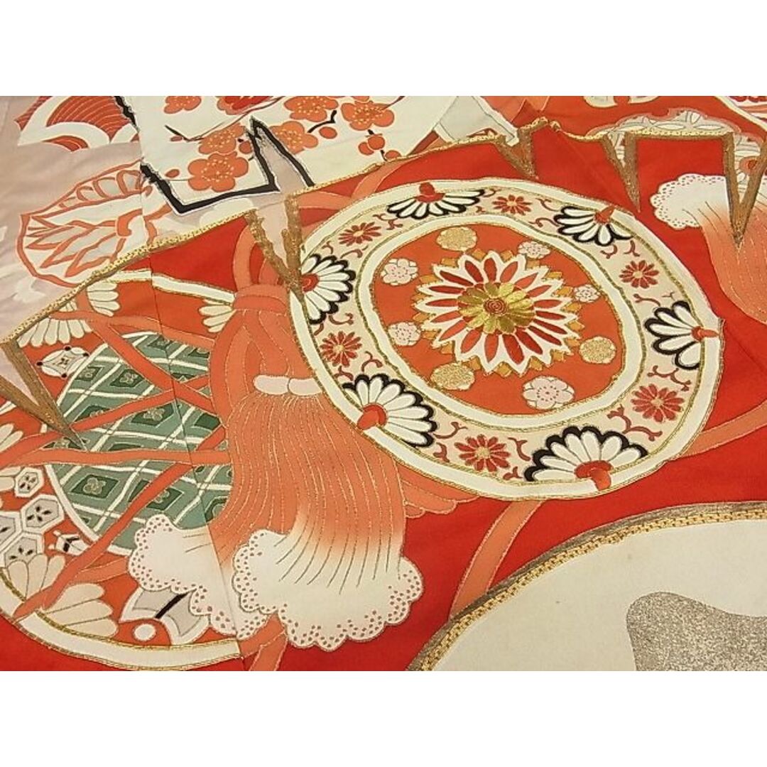 最新最全の 振袖 駒刺繍 扇面吉祥花文 金彩 mop1757 振袖 - www