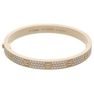 カルティエ(Cartier)のカルティエ  LOVE BRACELET PAVE DIAMONDS K18PGPAVEダイヤブレスレット メンズ 17(ブレスレット)