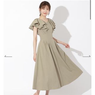 アンドクチュール(And Couture)の【週末セール★】アンドクチュール♡ ウエストタックフリルワンピース(ロングワンピース/マキシワンピース)