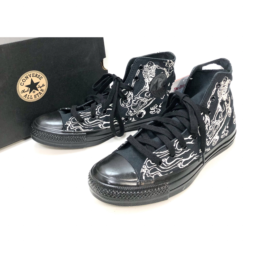 ALL STAR（CONVERSE）(オールスター)の未使用　コンバース　ハイカット　スニーカー　ドクロ　スケボー　18670602 メンズの靴/シューズ(スニーカー)の商品写真