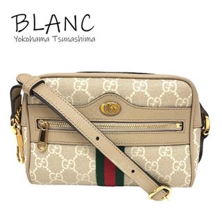 グッチ(Gucci)の【送料無料】【中古】グッチ オフディア GGミニバッグ ショルダー レザー PVC ベージュ 517350 GUCCI 横浜BLANC(ショルダーバッグ)