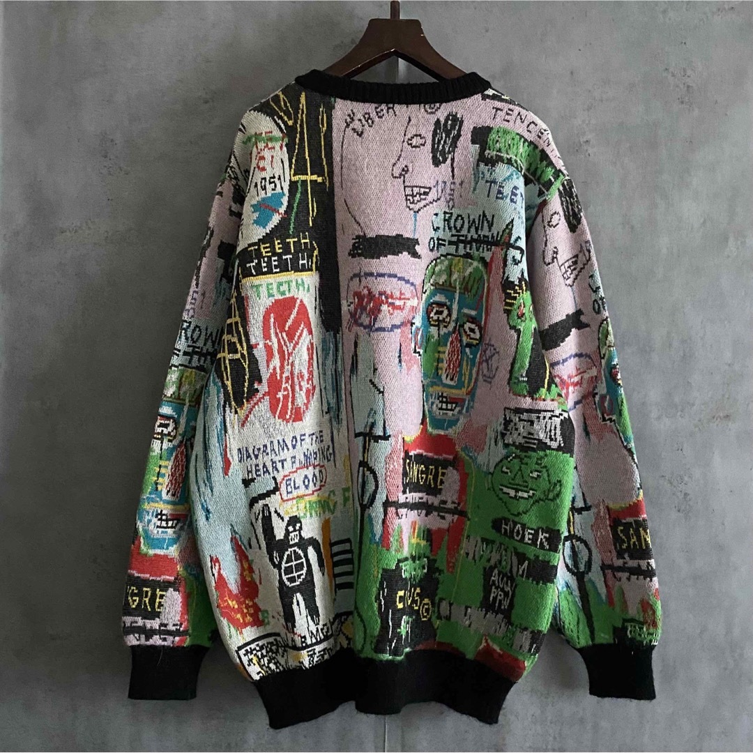 新品 WACKO MARIA ワコマリア BASQUIAT バスキア ニット