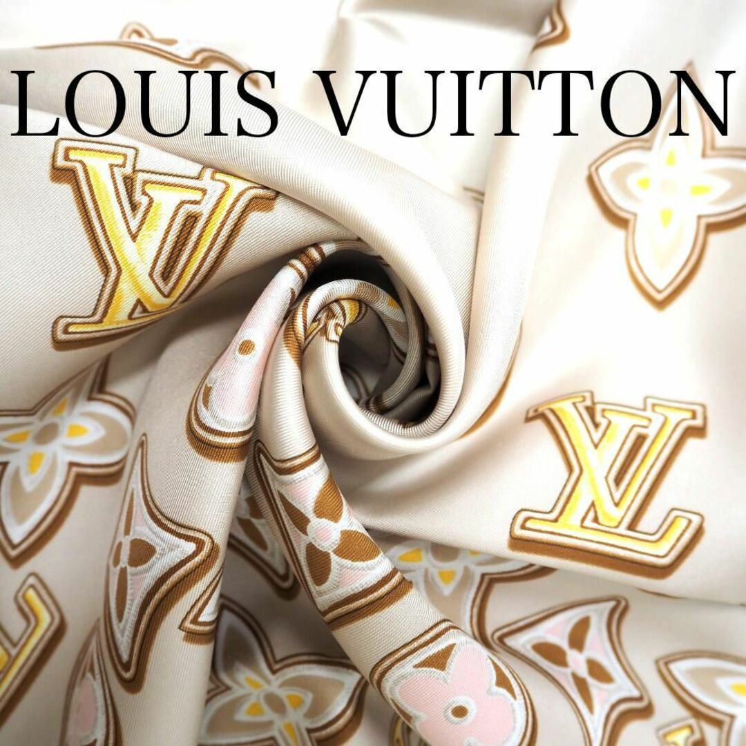 ルイ ヴィトン M78105 モノグラム キャスケード スカーフ 美品 ブランド