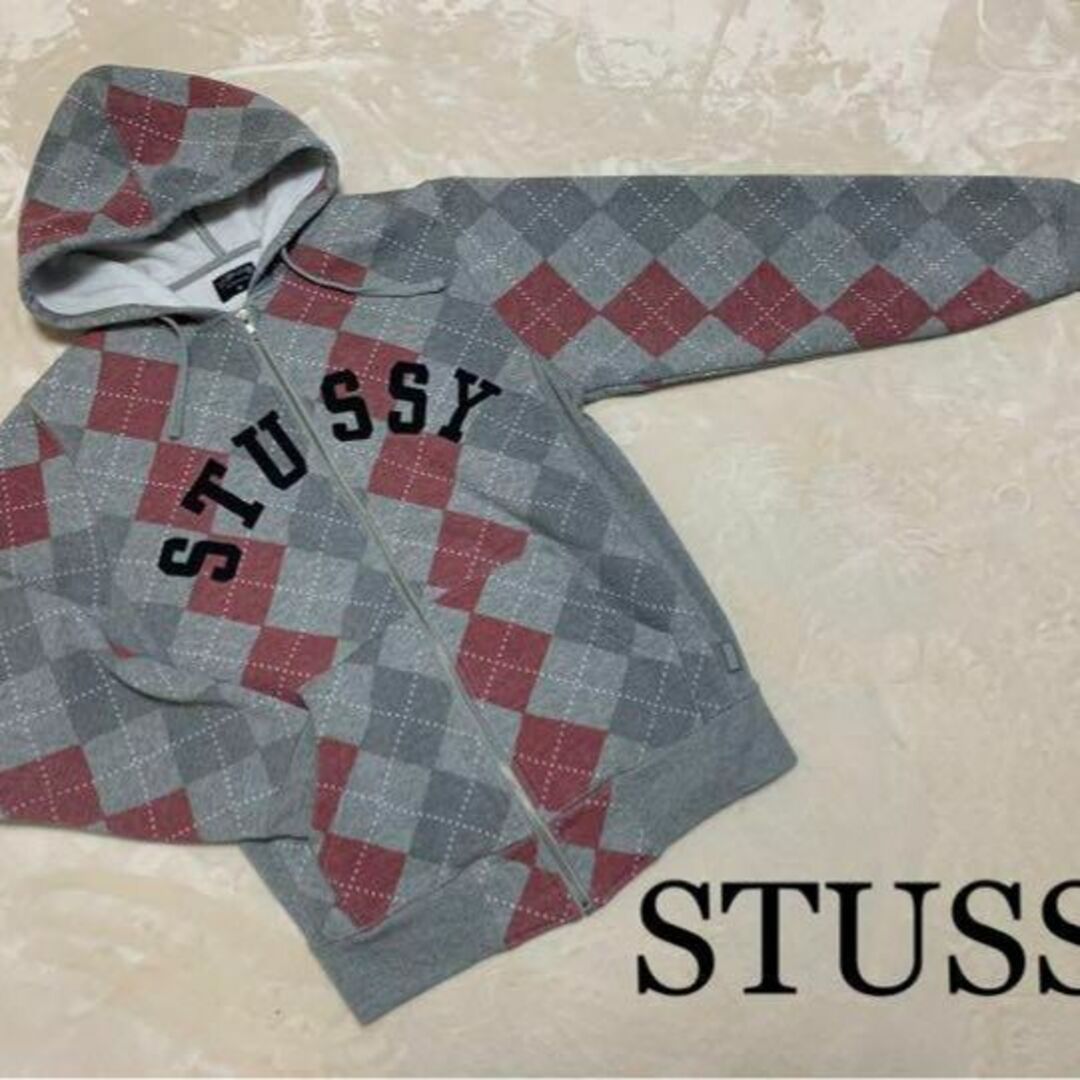 STUSSY(ステューシー)の【超美品】 stussy ジップアップパーカー レディースのトップス(パーカー)の商品写真