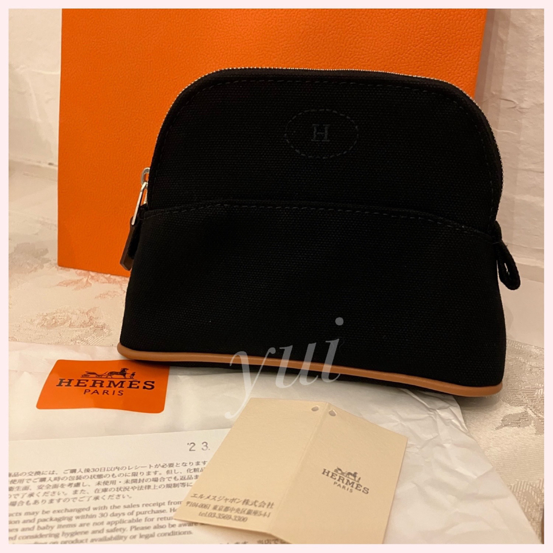 ボリードHERMES  新品 レア❤︎エルメス　ボリード　ミニミニ　ポーチ　ブラック