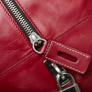 PRADA - プラダ ステッチ ハンドバッグ ショルダーバッグ ミニボストン
