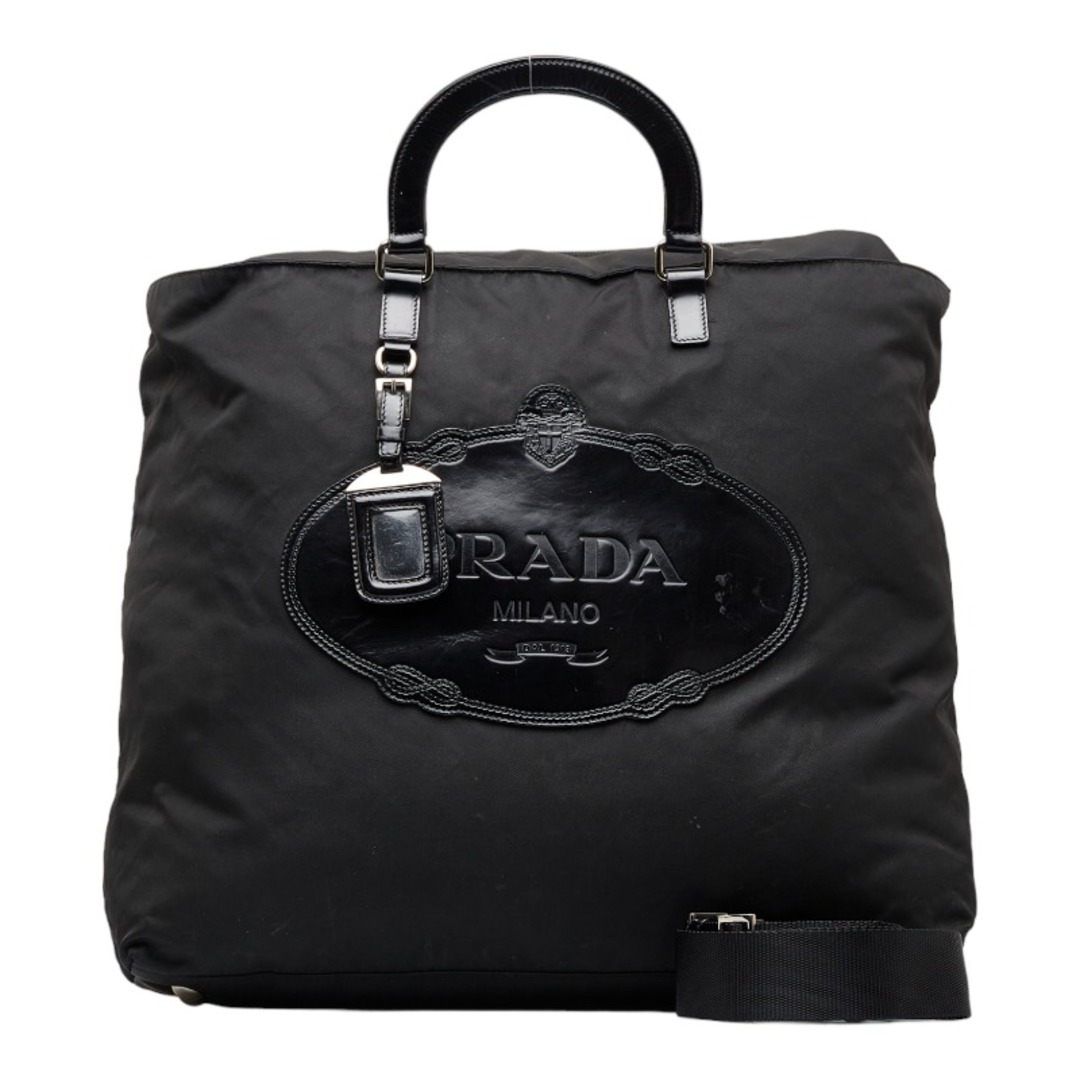 ファスナー内側プラダ ロゴ型押し ハンドバッグ ショルダーバッグ 2WAY ナイロン レディース PRADA 【1-0114148】