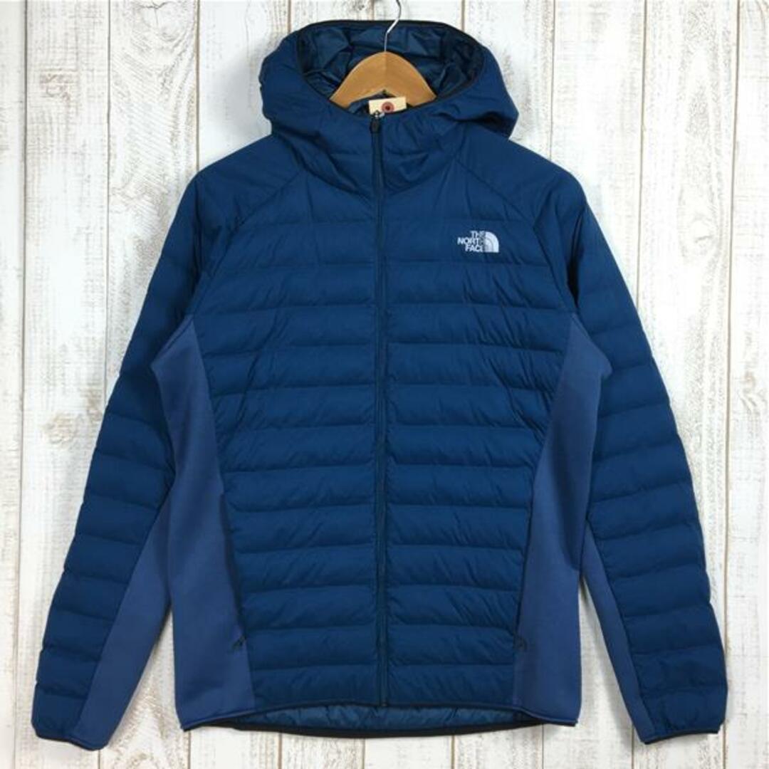 87cm重量MENs M  ノースフェイス レッドランフーディ Red Run Hoodie プリマロフト インサレーション ジャケット NORTH FACE NY82173 ブルー系