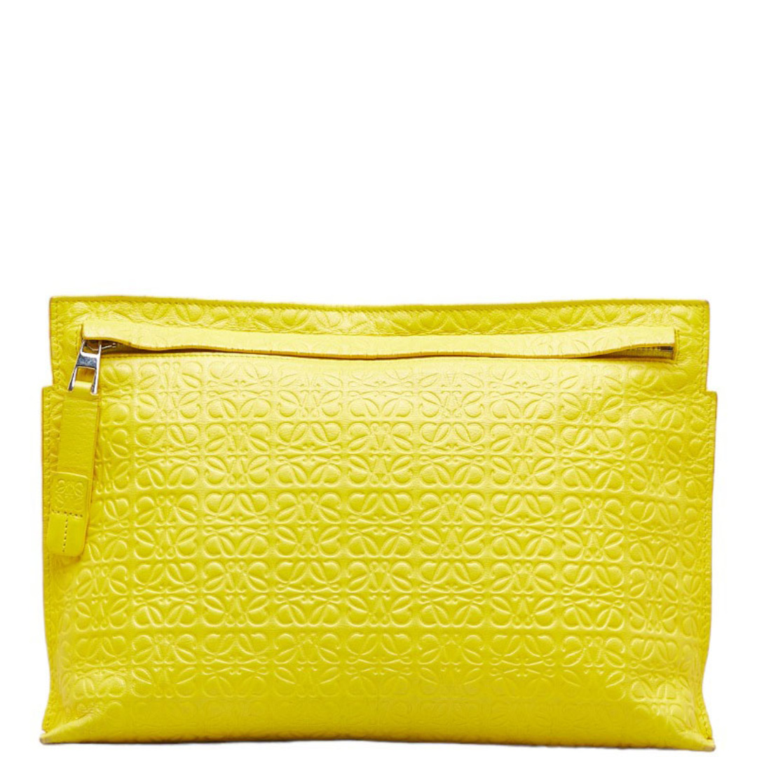 LOEWE - ロエベ リピートアナグラム ポーチ クラッチバッグ レザー