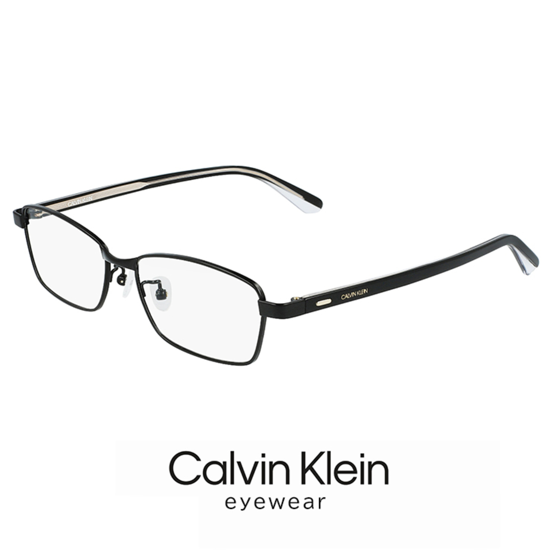 【新品】 カルバンクライン メンズ メガネ ck20321a-001 calvin klein 眼鏡 ck20321a めがね カルバン・クライン チタン メタル フレーム スクエア 型 黒ぶち