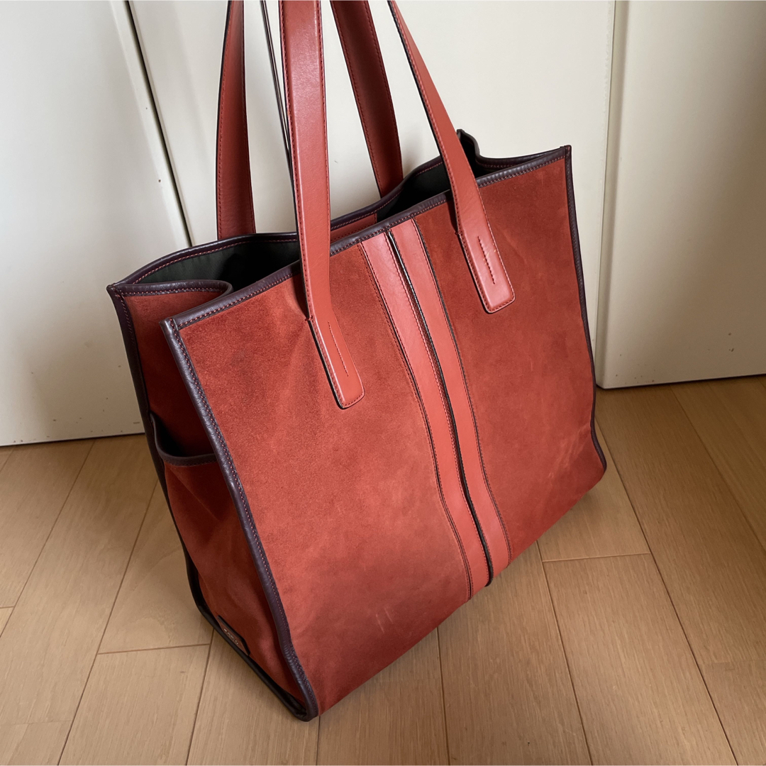 TODS ダブルストライプ　トートバッグ