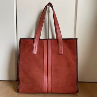 TOD'S トッズ　トートバッグ　スウェード　チェック