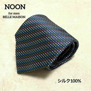 528 NOON for men ネクタイ マルチカラー ドット シルク100%(ネクタイ)