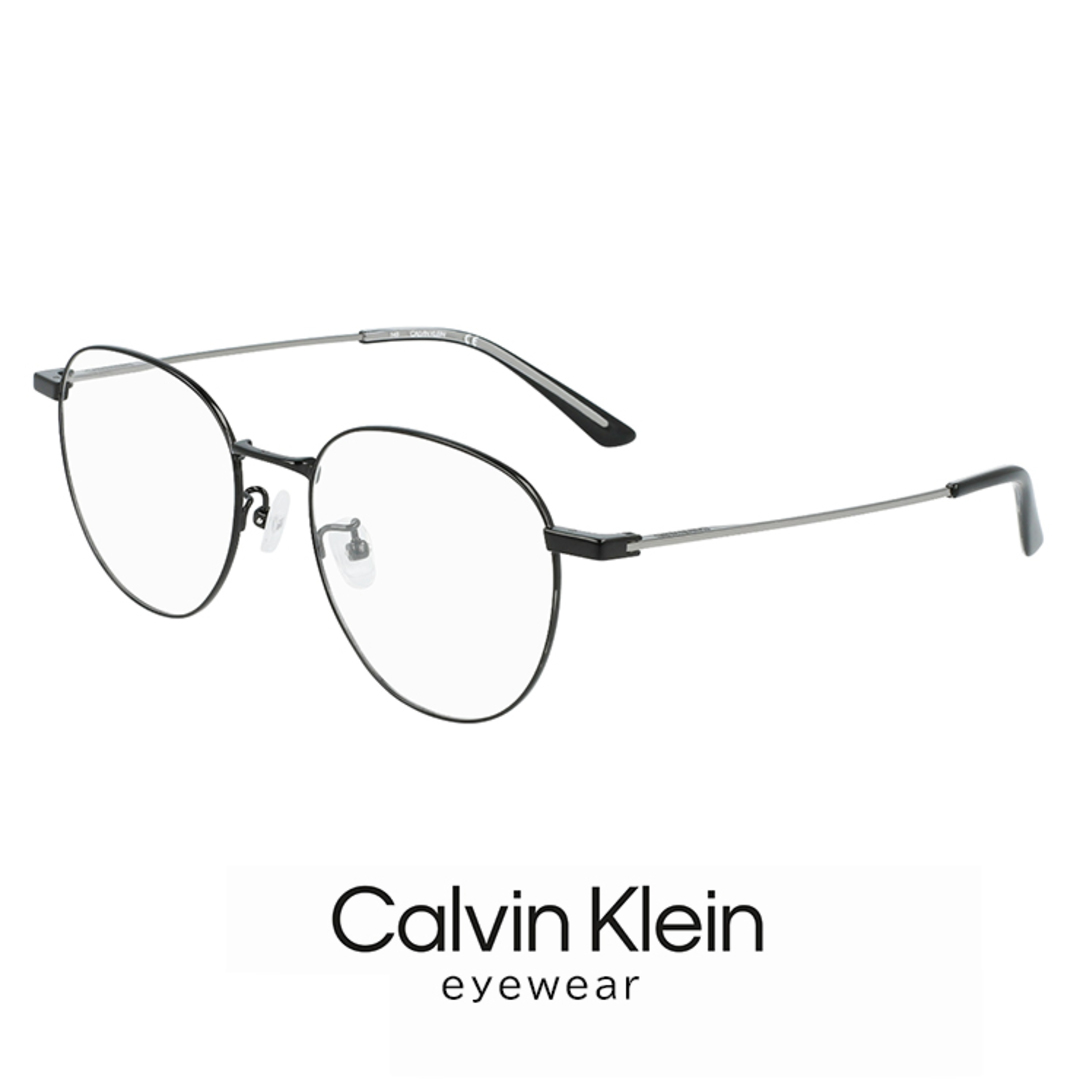 【新品】 カルバンクライン メンズ メガネ ck21115a-001 calvin klein 眼鏡 ck21115a めがね カルバン・クライン チタン メタル フレーム ボストン ラウンド 型 丸メガネ 黒ぶち