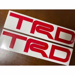 TRD ステッカー 4枚セット 285x85 シルバー(ステッカー)