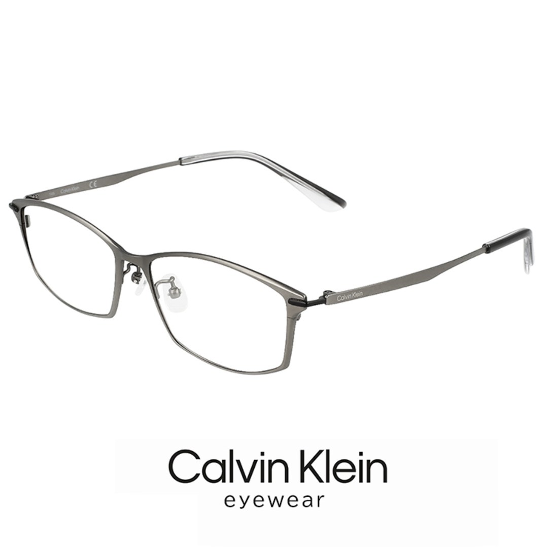 【新品】 カルバンクライン メンズ メガネ ck21134a-014 calvin klein 眼鏡 めがね チタン メタル フレーム スクエア 型