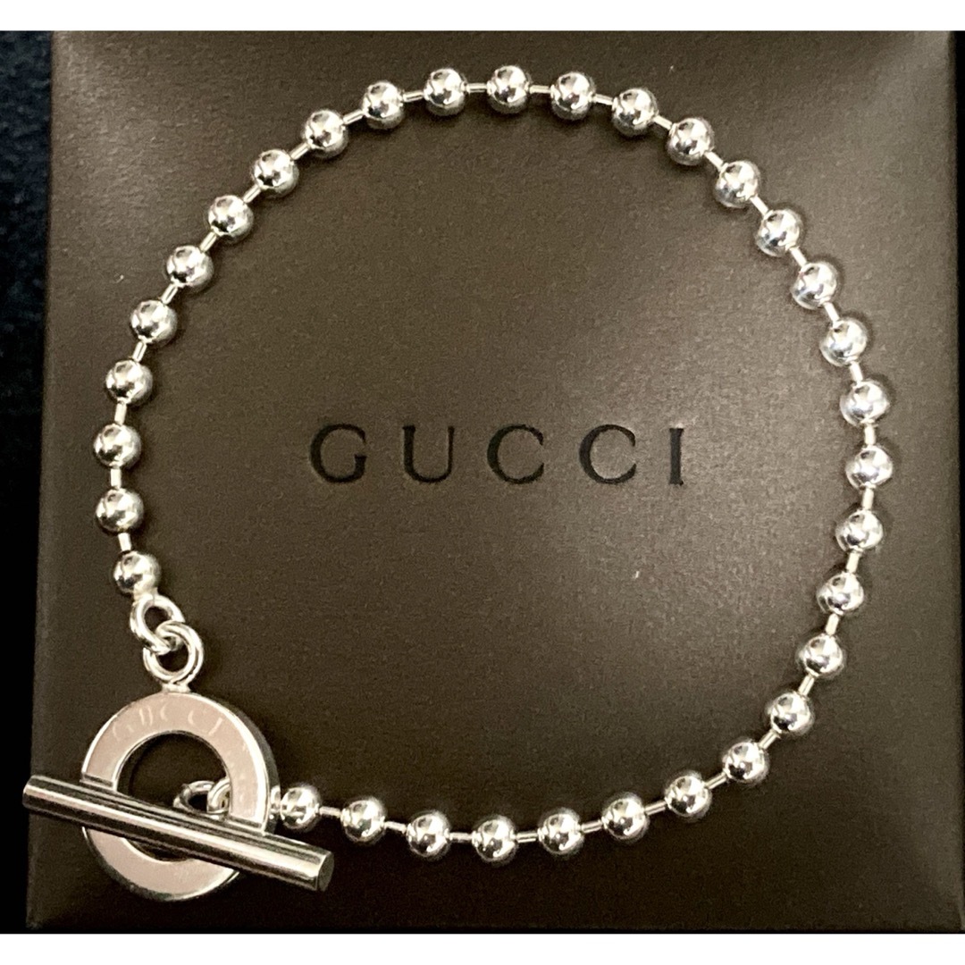 Gucci   美品/正規品 グッチ ボールチェーンブレスレット シルバー