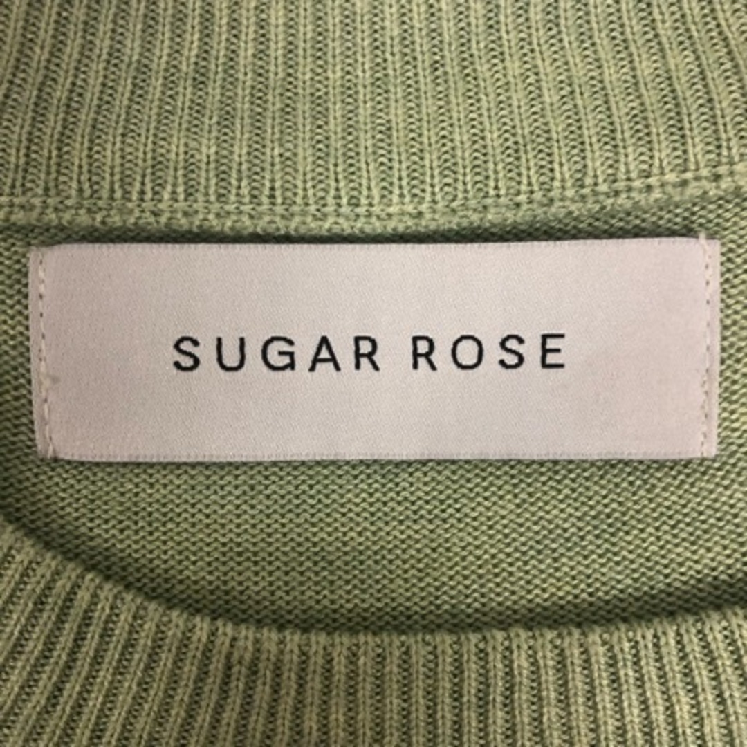 Sugar Rose(シュガーローズ)のシュガーローズ Sugar Rose ニット セーター ノースリーブ 無地 緑 レディースのトップス(ニット/セーター)の商品写真