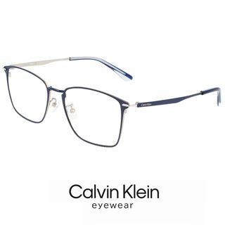 カルバンクライン(Calvin Klein)の【新品】 メンズ カルバンクライン メガネ ck21137a-438 calvin klein 眼鏡 ck21137a 438 スクエア ウェリントン 型 めがね カルバン・クライン チタン メタル フレーム(サングラス/メガネ)