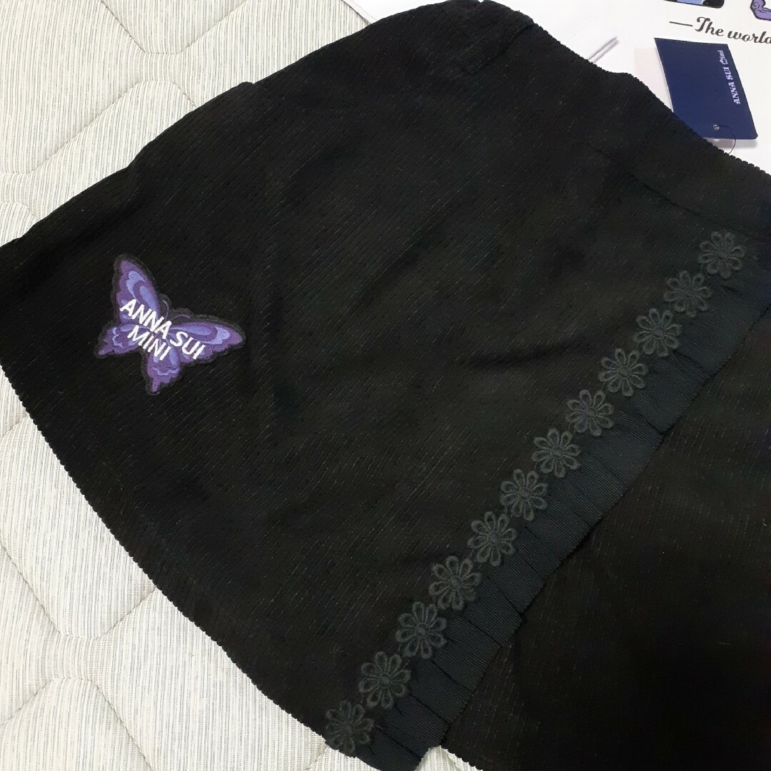 ANNA SUI mini(アナスイミニ)の【新品】　アナスイミニ　Tシャツ　スカパン キッズ/ベビー/マタニティのキッズ服女の子用(90cm~)(スカート)の商品写真