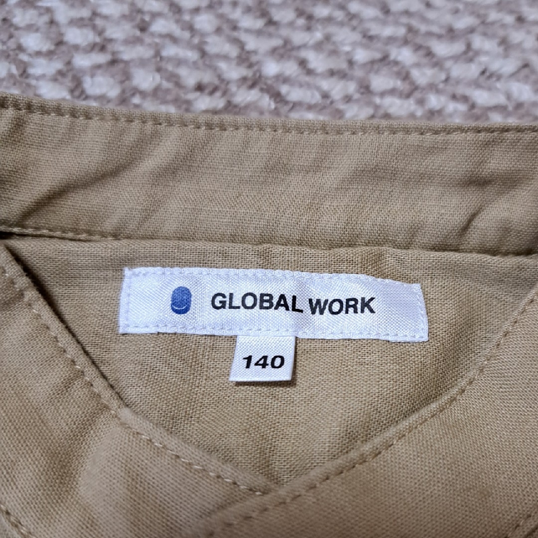 GLOBAL WORK(グローバルワーク)のグローバルワーク半袖シャツ キッズ/ベビー/マタニティのキッズ服男の子用(90cm~)(Tシャツ/カットソー)の商品写真