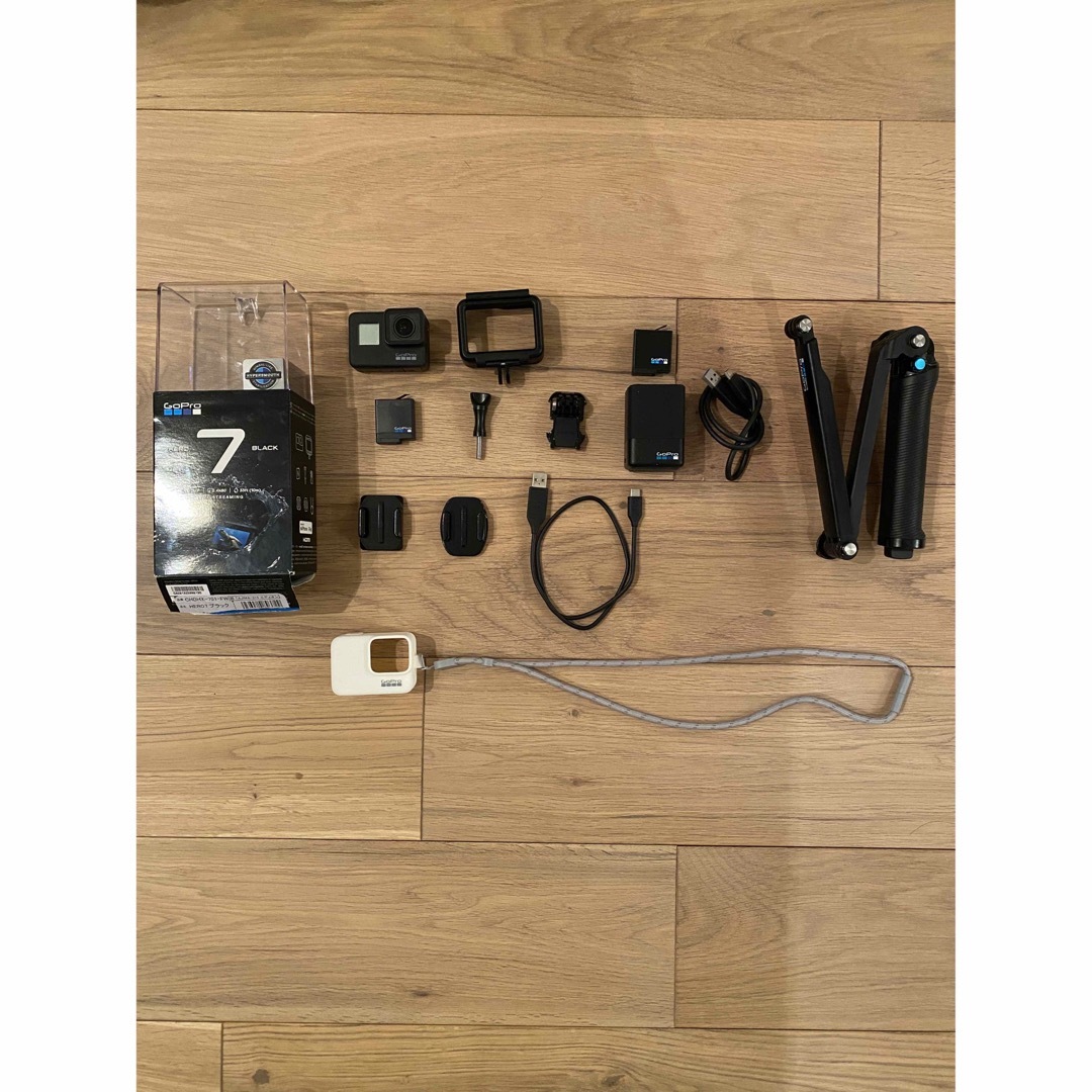 GoPro HERO7 BLACK 、デュアルバッテリー、3wayマウントWoodmanLabs