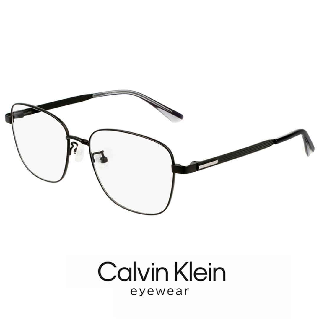 【新品】 カルバンクライン メガネ ck22106lb-001 calvin klein 眼鏡 メンズ レディース ck22106lb スクエア 型 めがね カルバン・クライン チタン メタル フレーム 黒ぶち