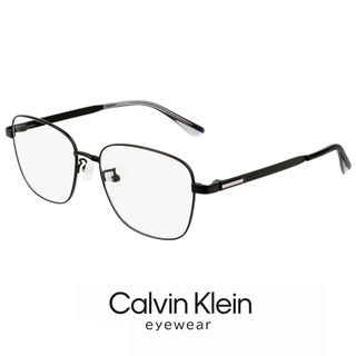 カルバンクライン(Calvin Klein)の【新品】 カルバンクライン メガネ ck22106lb-001 calvin klein 眼鏡 メンズ レディース ck22106lb スクエア 型 めがね カルバン・クライン チタン メタル フレーム 黒ぶち(サングラス/メガネ)